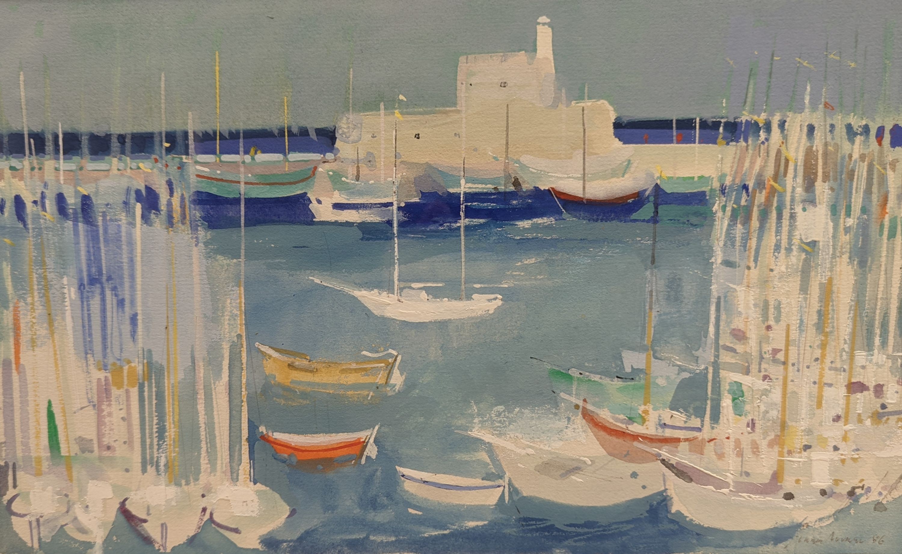 Frank Archer, RWS, RE, ARCA, (1927-2016), watercolour with gouache, 